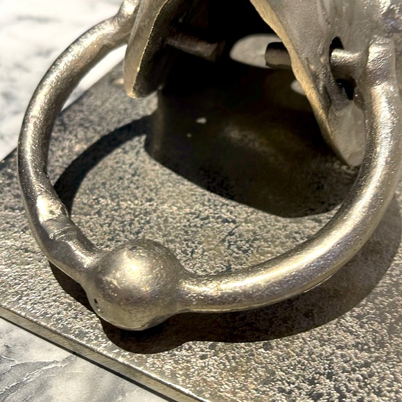 💀NWT/SILVER SKULL DOOR KNOCKER made in India. Comes with hardware. - Picture 10 of 10